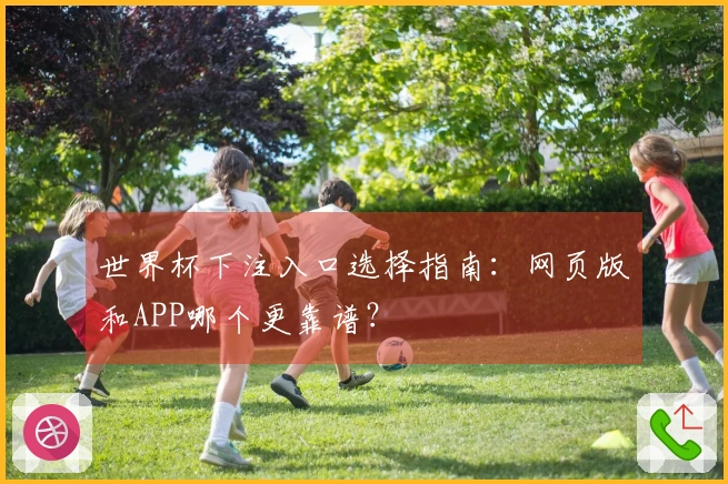 世界杯下注入口选择指南:网页版和APP哪个更靠谱?